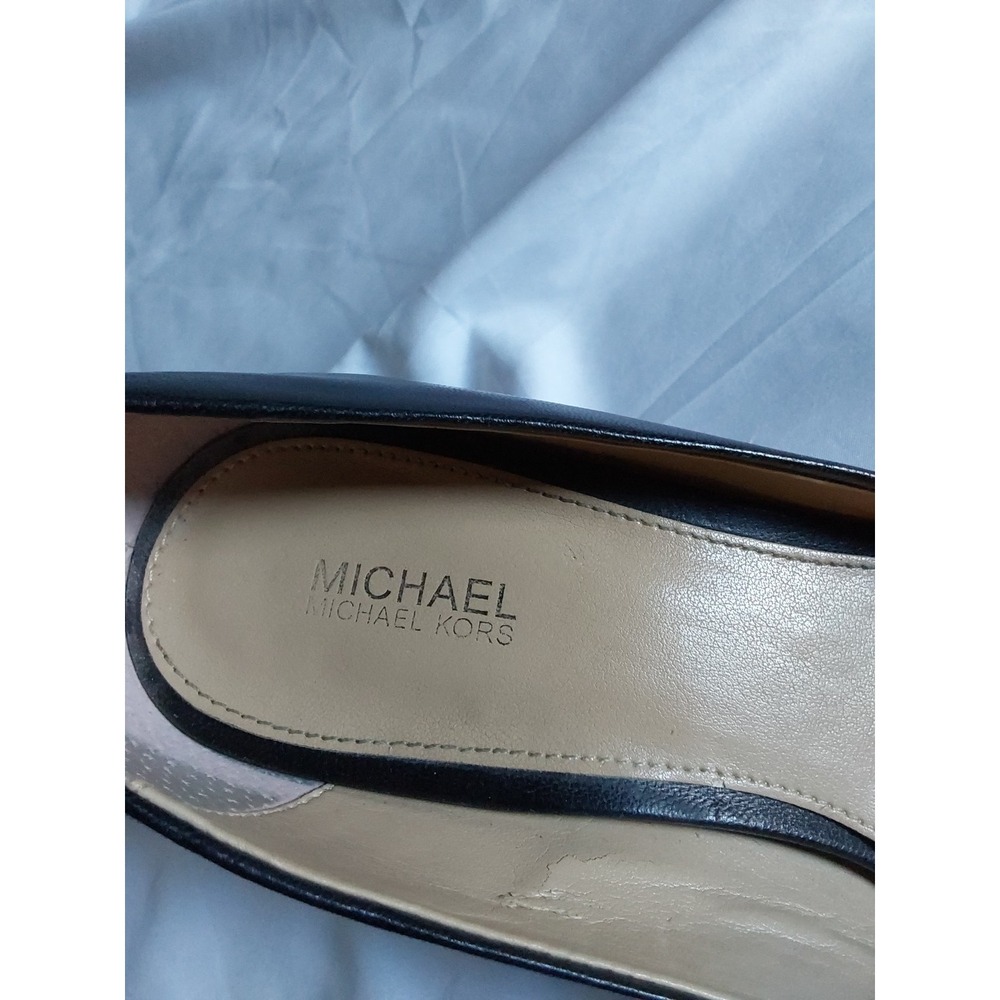 Michael Kors Women's Black Leather‎ Pointed Toe Pumps Sz 8.5M - Picture 9 of 9